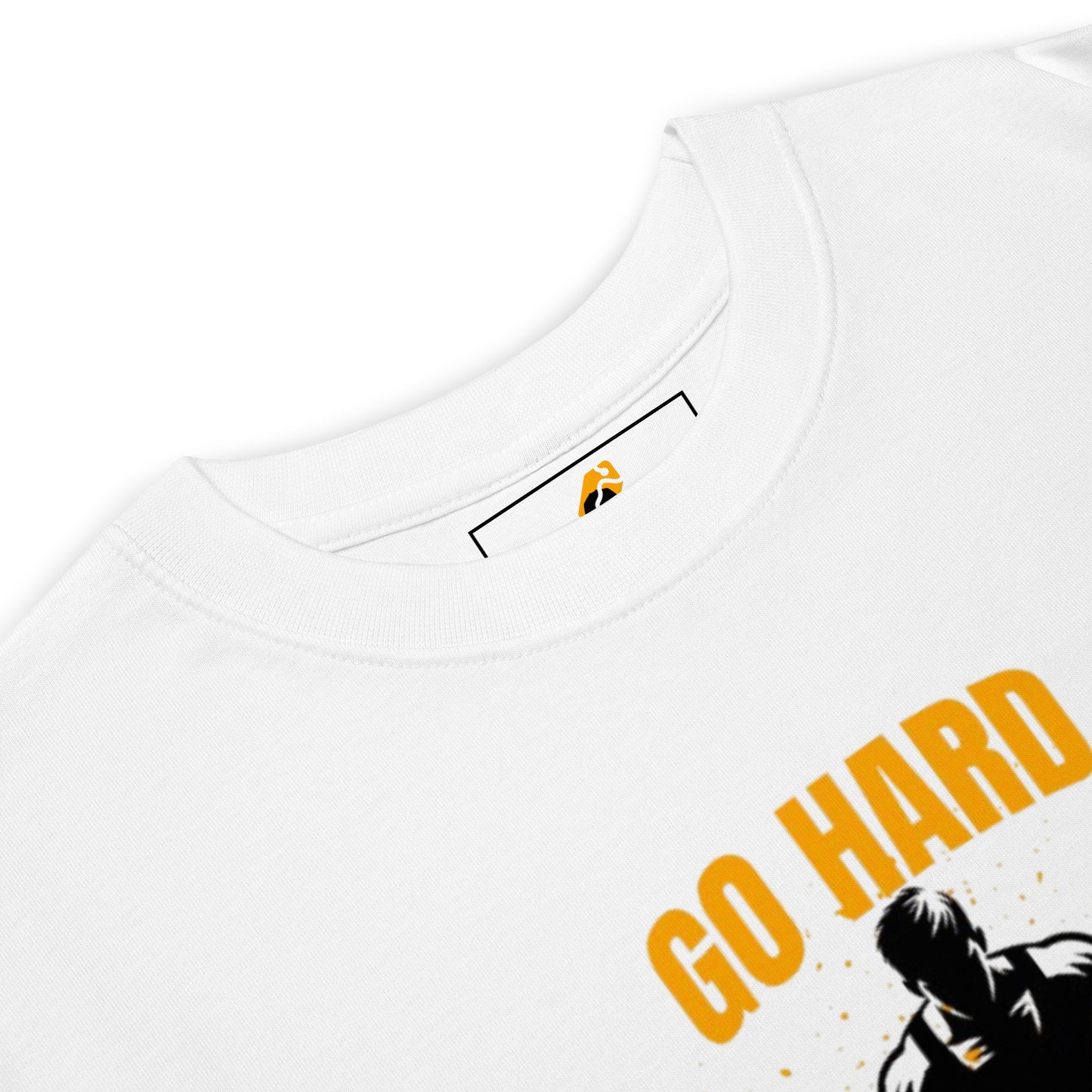 “Go Hard or Go Home” Premium Heavyweight Tee – Built for Strength & Style